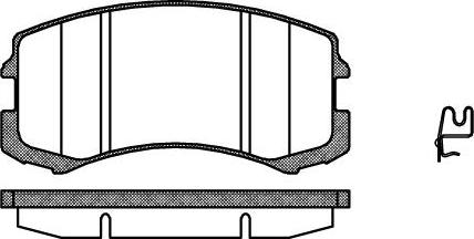 ADVICS D1N004Y - Set placute frana,frana disc - allinparts.ro
