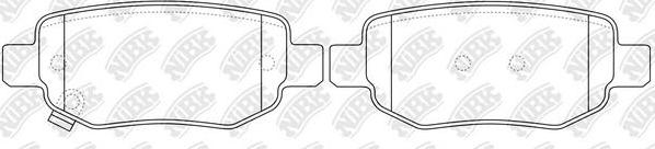 NiBK BP6003 - Set placute frana,frana disc allinparts.ro