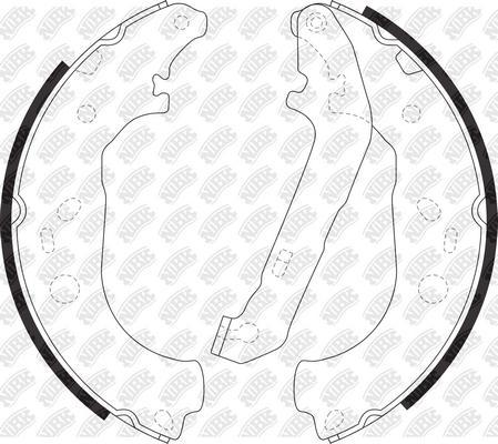 NiBK FN51001 - Set saboti frana - allinparts.ro