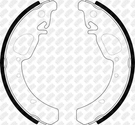 NiBK FN0670 - Set saboti frana - allinparts.ro