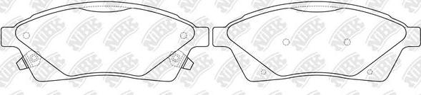 NiBK PN51006 - Set placute frana,frana disc - allinparts.ro