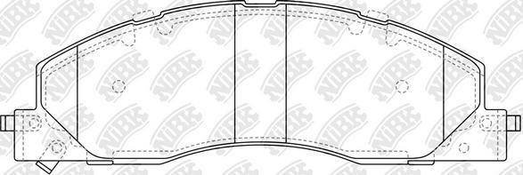 NiBK PN0914 - Set placute frana,frana disc allinparts.ro