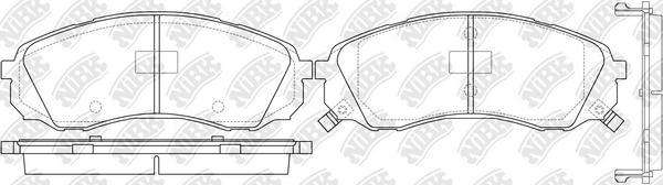 NiBK PN0458 - Set placute frana,frana disc - allinparts.ro