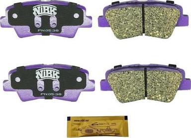 NiBK PN0538 - Set placute frana,frana disc allinparts.ro