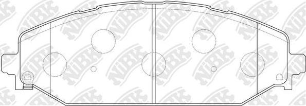 NiBK PN0888 - Set placute frana,frana disc allinparts.ro