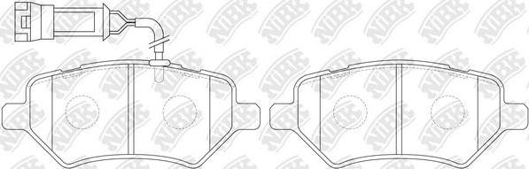 NiBK PN0838W - Set placute frana,frana disc allinparts.ro