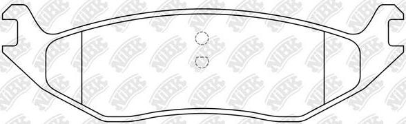 NiBK PN0705 - Set placute frana,frana disc allinparts.ro