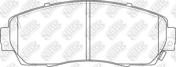 NiBK PN8802 - Set placute frana,frana disc allinparts.ro
