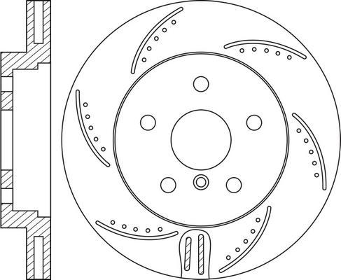 NiBK RN1590DSET - Disc frana de performanta - allinparts.ro