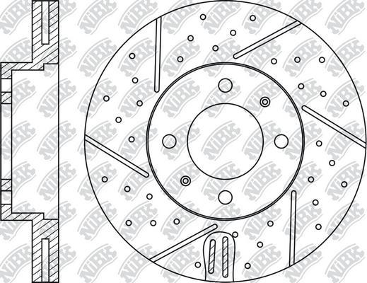NiBK RN1011DSET - Disc frana de performanta - allinparts.ro