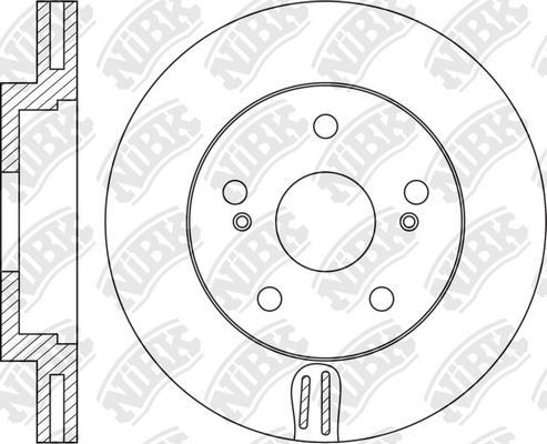NiBK RN1305 - Disc frana - allinparts.ro