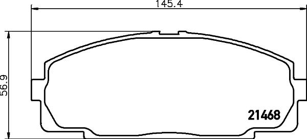Nisshinbo NP1004 - Set placute frana,frana disc allinparts.ro