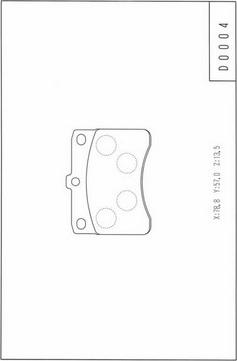 NPS D360U05 - Set placute frana,frana disc - allinparts.ro