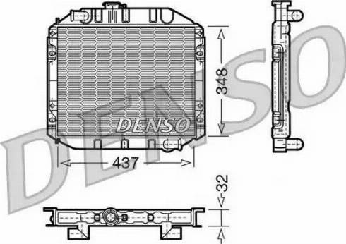NPS DRM10001 - Radiator, racire motor - allinparts.ro