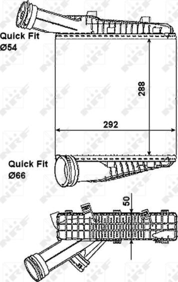 NRF 30198 - Intercooler, compresor allinparts.ro