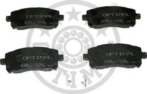 OPTIMAL 10214 - Set placute frana,frana disc - allinparts.ro