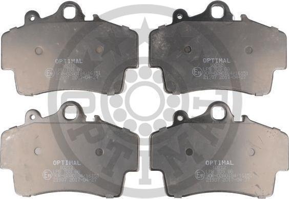 OPTIMAL 10212 - Set placute frana,frana disc - allinparts.ro