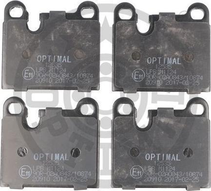 OPTIMAL 12535 - Set placute frana,frana disc - allinparts.ro