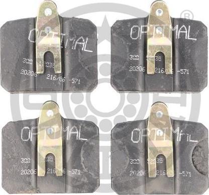 OPTIMAL 12035 - Set placute frana,frana disc - allinparts.ro