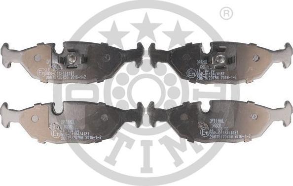 OPTIMAL BP-09320 - Set placute frana,frana disc allinparts.ro