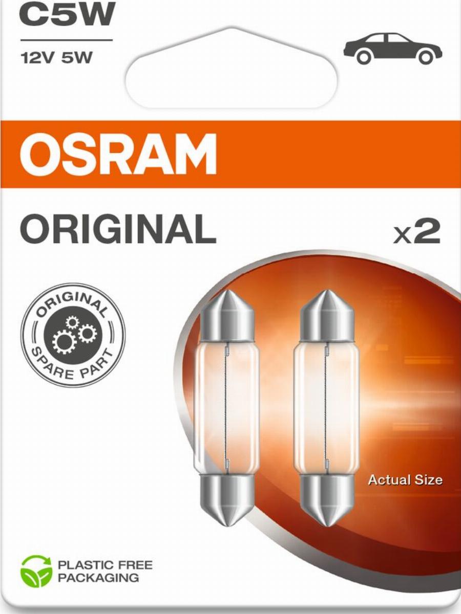OSRAM 6418-2BL - Bec, iluminare numar circulatie allinparts.ro