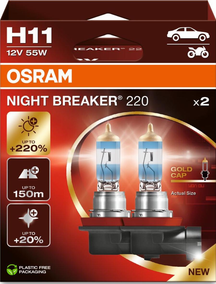 OSRAM 64211NB220-2HB - Bec, far faza lunga - allinparts.ro
