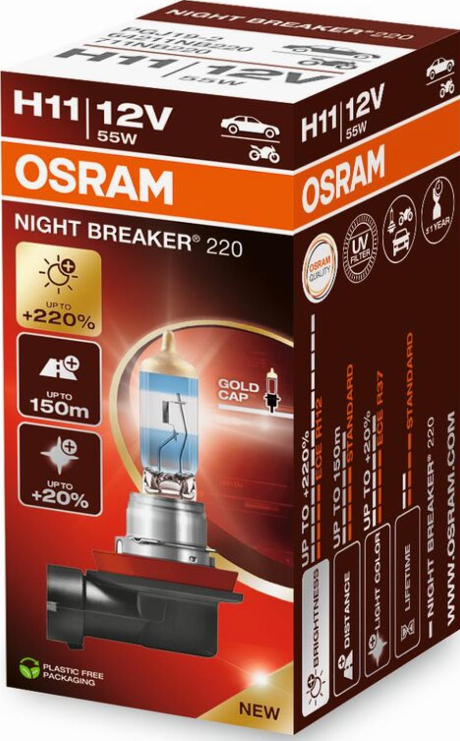 OSRAM 64211NB220 - Bec, far faza lunga - allinparts.ro
