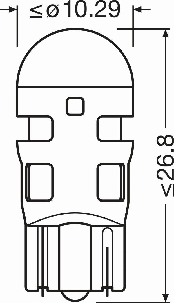 OSRAM 2825DRP-2BL - Bec, lumini interioare allinparts.ro
