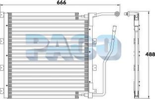 PACO CL3943 - Condensator, climatizare - allinparts.ro