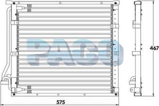PACO CL3938 - Condensator, climatizare - allinparts.ro