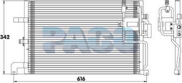 PACO CL3094 - Condensator, climatizare allinparts.ro