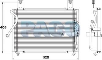 PACO CL3022 - Condensator, climatizare - allinparts.ro