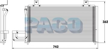 PACO CL3162 - Condensator, climatizare - allinparts.ro