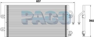 PACO CL3849 - Condensator, climatizare allinparts.ro
