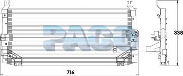 PACO CL3836 - Condensator, climatizare - allinparts.ro