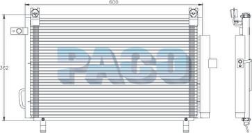 PACO PL5446 - Condensator, climatizare allinparts.ro