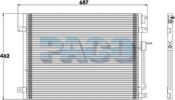 PACO PL3216 - Condensator, climatizare - allinparts.ro