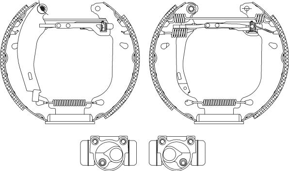 Pagid R0375 - Set saboti frana - allinparts.ro