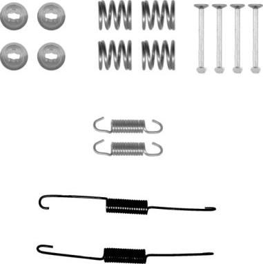 Pagid X0216 - Set accesorii, sabot de frana allinparts.ro