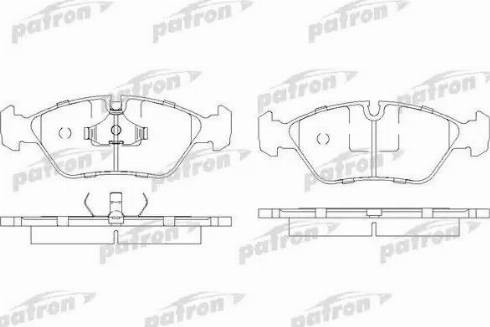 Patron PBP256 - Set placute frana,frana disc allinparts.ro