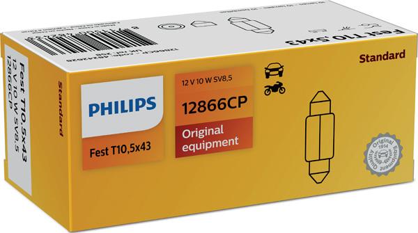 PHILIPS 12866CP - Bec, iluminare numar circulatie - allinparts.ro