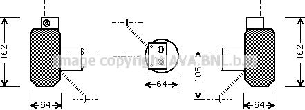 Prasco AUD159 - Uscator,aer conditionat allinparts.ro