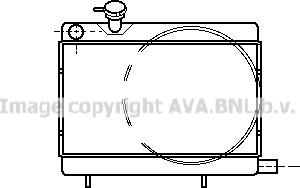 Prasco DF2000 - Radiator, racire motor allinparts.ro