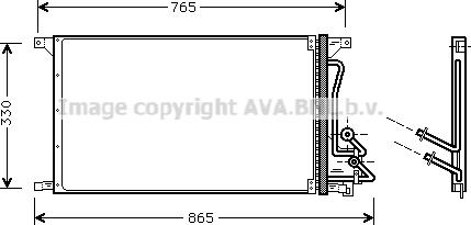 Prasco FD5304 - Condensator, climatizare allinparts.ro