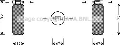 Prasco RTD015 - Uscator,aer conditionat - allinparts.ro