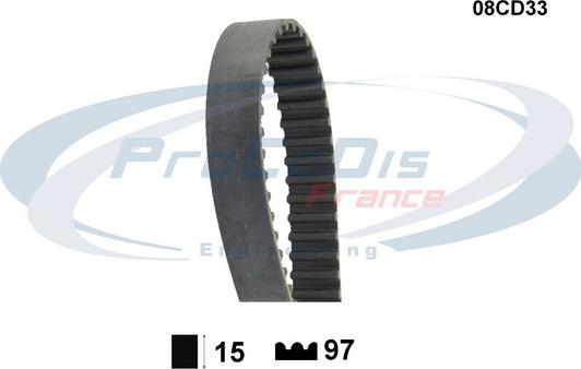 Procodis France 08CD33 - Curea de distributie allinparts.ro