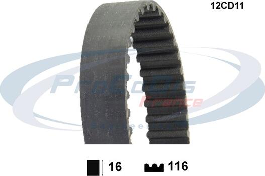 Procodis France 12CD11 - Curea de distributie allinparts.ro