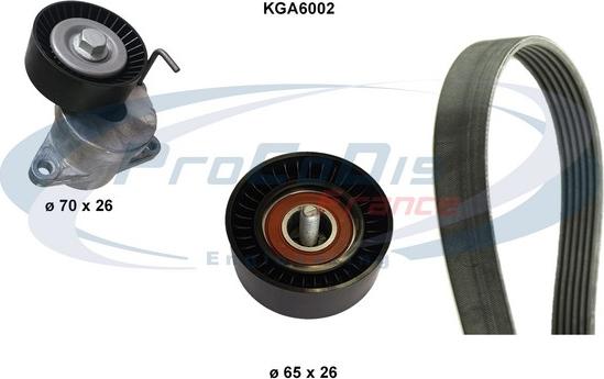 Procodis France KGA6002 - Set curea transmisie cu caneluri - allinparts.ro