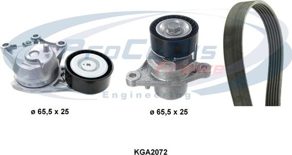 Procodis France KGA2072 - Set curea transmisie cu caneluri allinparts.ro
