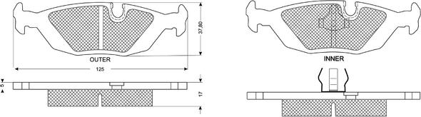 Procodis France PF1130 - Set placute frana,frana disc allinparts.ro